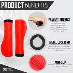 Crosssell Avuç İçi Destekli Ergonomik Scooter / Bisiklet Elcik Siyah
