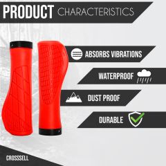 Crosssell Avuç İçi Destekli Ergonomik Scooter / Bisiklet Elcik Mor