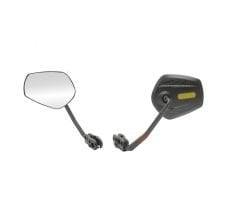 Lexis Gloss 105 Universal Optik Dış Bükey Geniş Açılı Motosiklet Kör Nokta Aynası