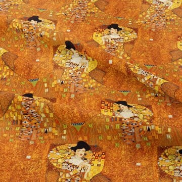 Gustav Klimt Adele Bloch-Bauer Portre Tasarım Kumaş
