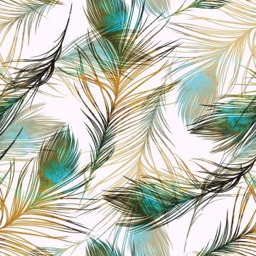 İnce Dallı Yaprak Desenli Dijital Baskılı Kumaş