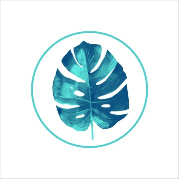 Mavi Yapraklı Servis Suplası - Supla 3'lü Set