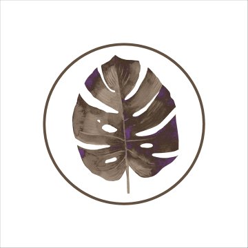 Kahverengi Yapraklı Servis Suplası - Supla 3'lü Set