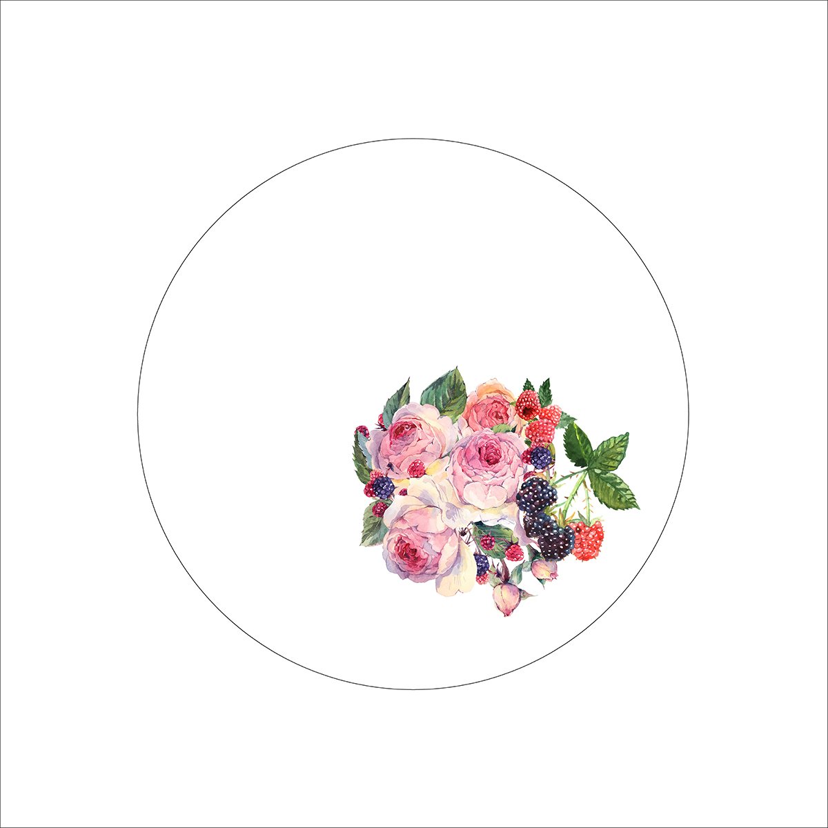 Pembe Çiçek Servis Suplası - Supla 3'lü Set