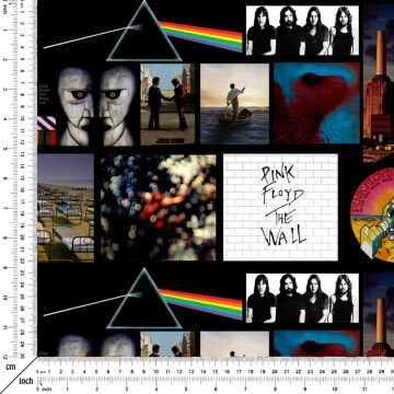 Pink Floyd Albüm Kapakları Desenli Kumaş Model-2