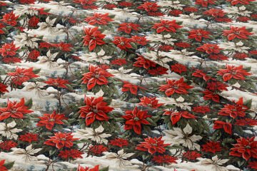 Yılbaşı Koleksiyonu-Karlar İçinde Kırmızı Çiçekler