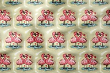 Sevgili Flamingo Desenli Dijital Baskı Kumaş