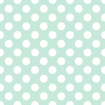 Polka Dot  1 cm Yosun Yeşili - Beyaz Puantiye Dekoratif Baskı Kumaş