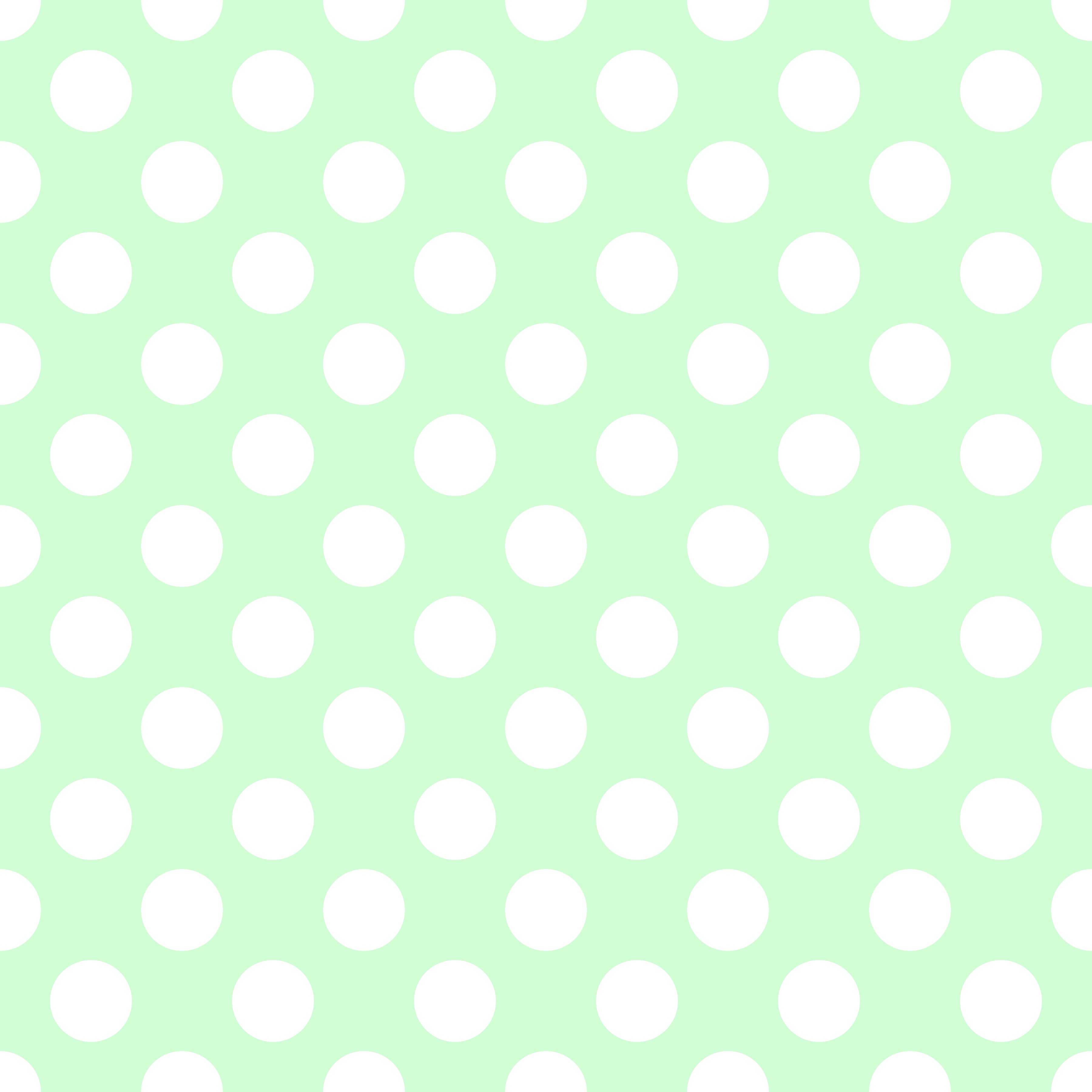 Polka Dot 1 cm Çay Yeşili - Beyaz Puantiye Dekoratif Baskı Kumaş