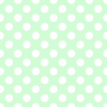 Polka Dot 1 cm Çay Yeşili - Beyaz Puantiye Dekoratif Baskı Kumaş