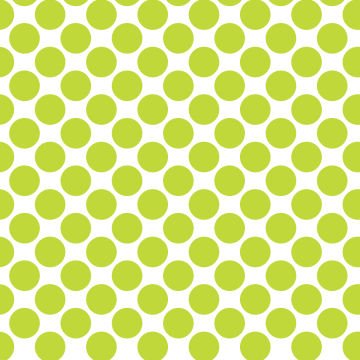Polka Dot 1 cm Beyaz - Yeşil Sarı Puantiye Dekoratif Baskı Kumaş