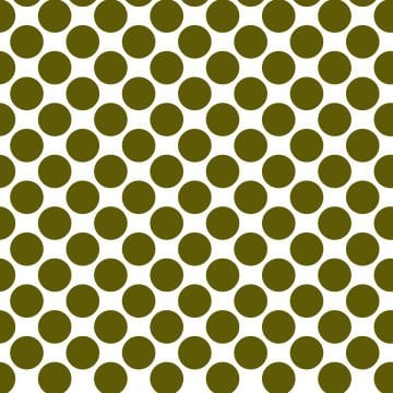 Polka Dot 1 cm Beyaz - Koyu Yağ Yeşili Puantiye Dekoratif Baskı Kumaş