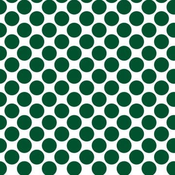 Polka Dot 1 cm Beyaz - Royal Yeşil Puantiye Dekoratif Baskı Kumaş