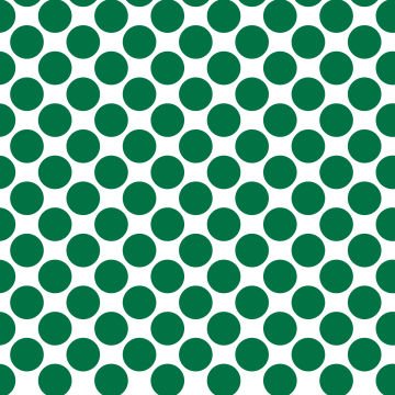 Polka Dot 1 cm Beyaz - Petrol Yeşili Puantiye Dekoratif Baskı Kumaş