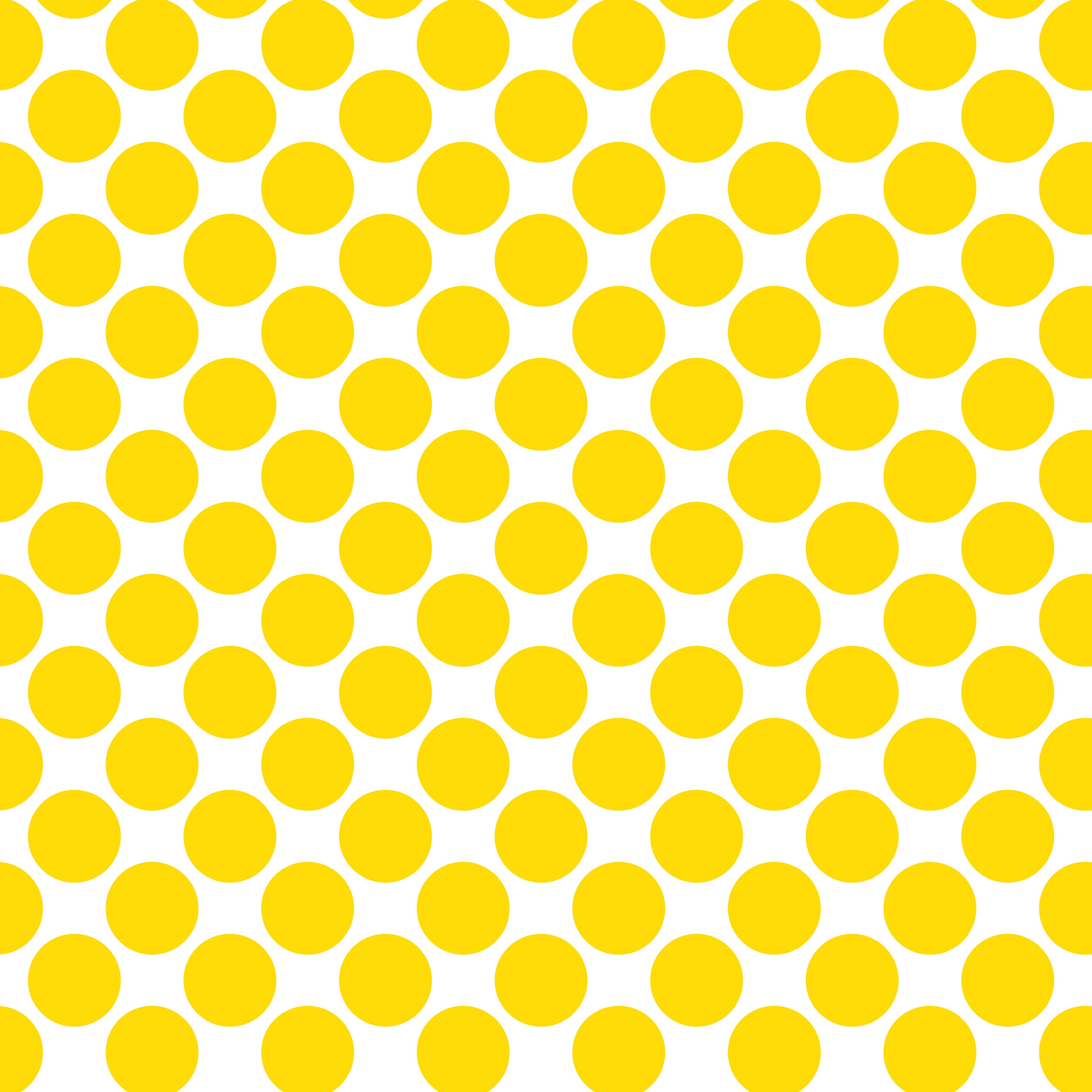 Polka Dot 1 cm Beyaz - Limoni Sarı Puantiye Dekoratif Baskı Kumaş