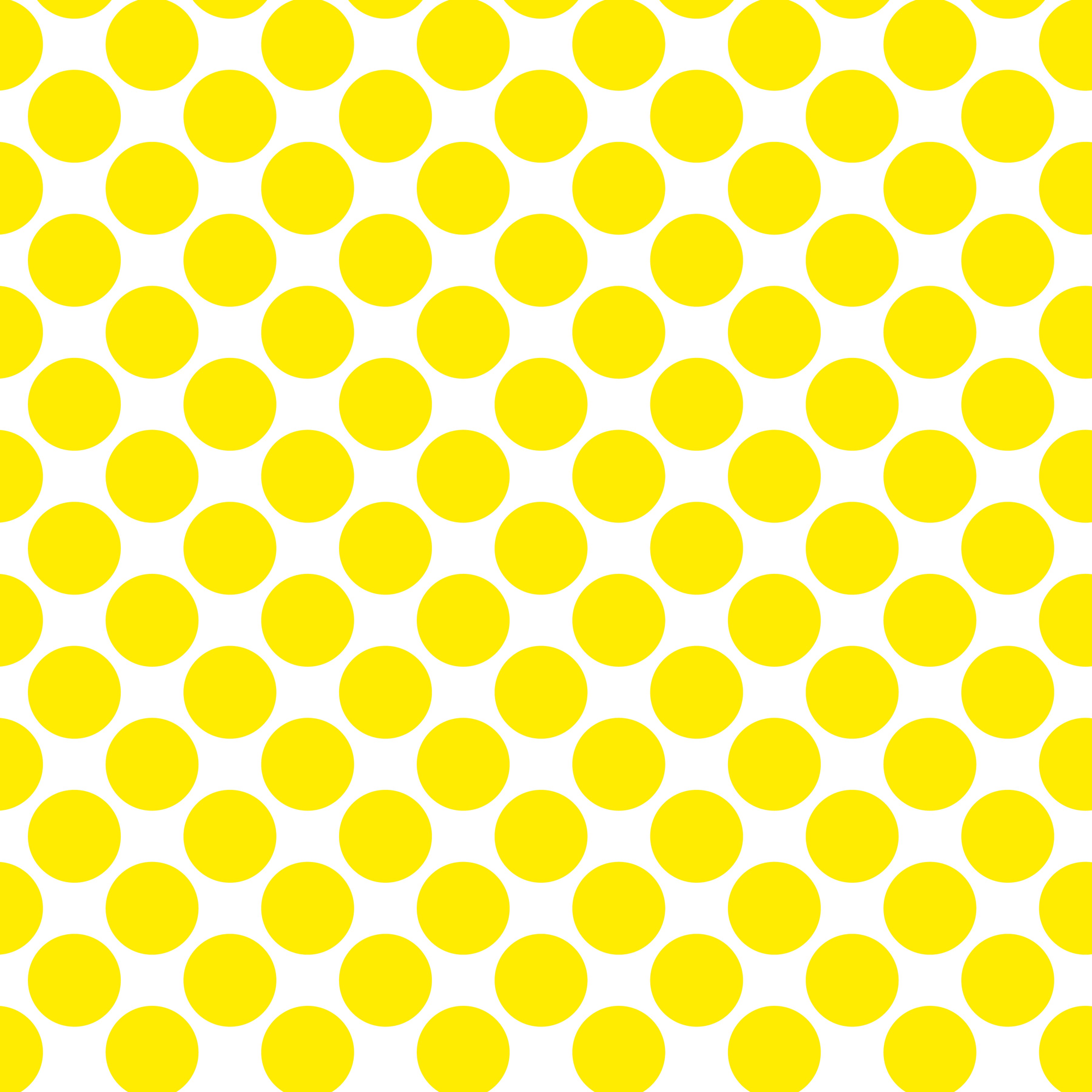 Polka Dot 1 cm Beyaz - Limon Puantiye Dekoratif Baskı Kumaş