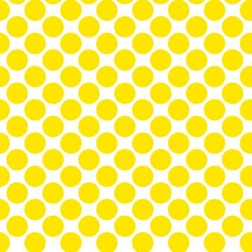 Polka Dot 1 cm Beyaz - Parlak Limon Puantiye Dekoratif Baskı Kumaş