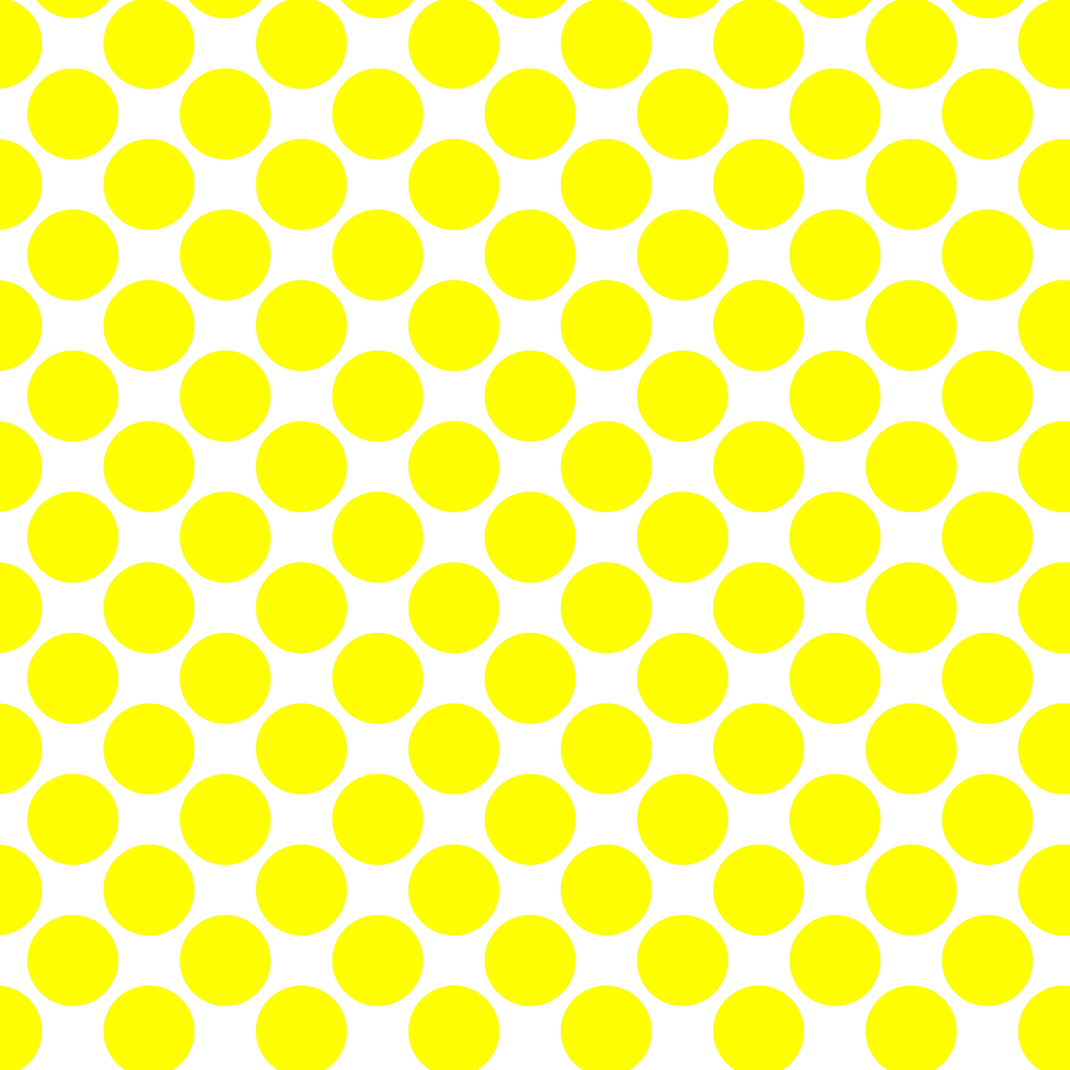 Polka Dot 1 cm Beyaz - Sülfür Sarısı Puantiye Dekoratif Baskı Kumaş