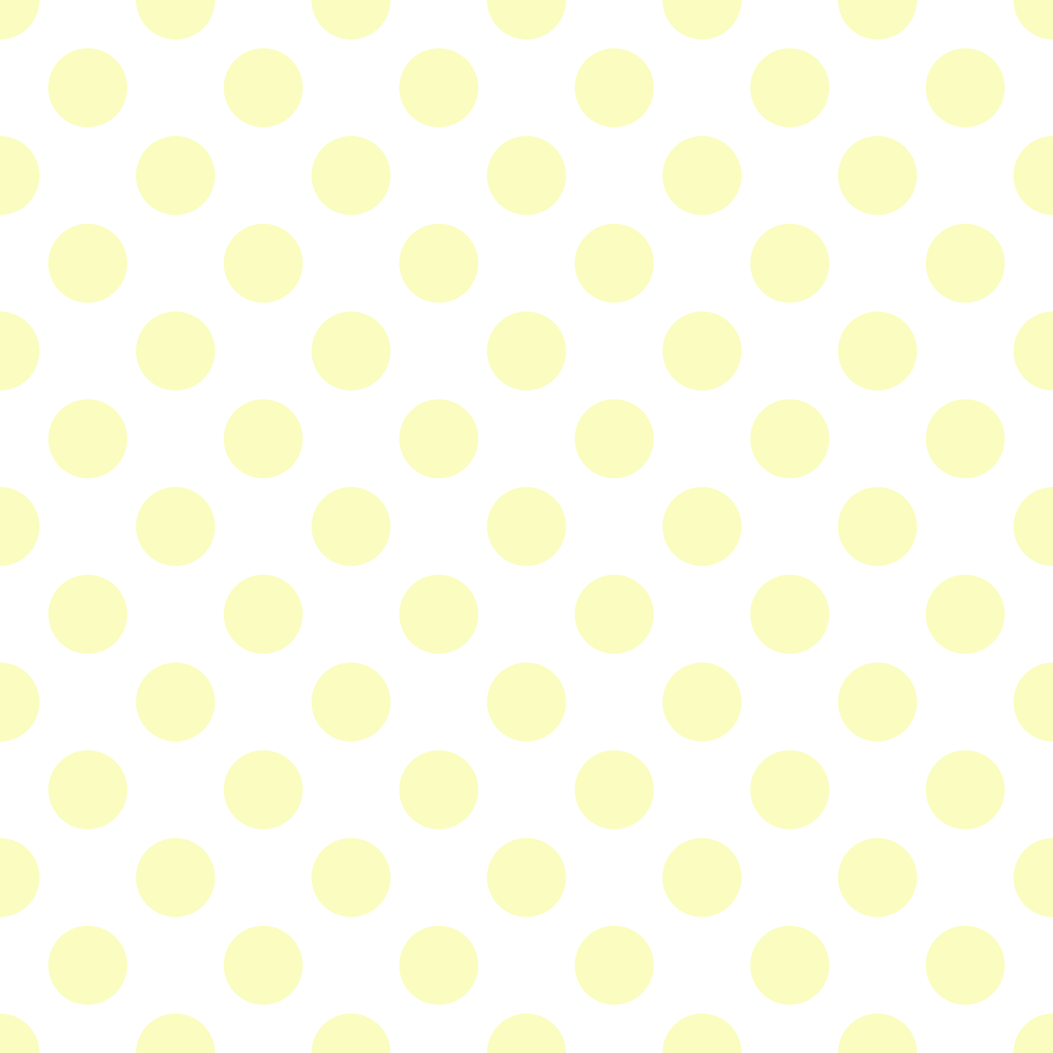 Polka Dot 1 cm Beyaz - Altın Filizi Sarısı Puantiye Dekoratif Baskı Kumaş