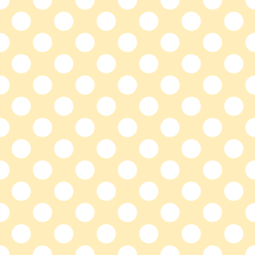 Polka Dot 1 cm Mısır Sütü - Beyaz Puantiye Dekoratif Baskı Kumaş