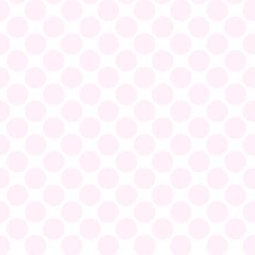 Polka Dot 1 cm Beyaz - Bebe Pembe Puantiye Dekoratif Baskı Kumaş