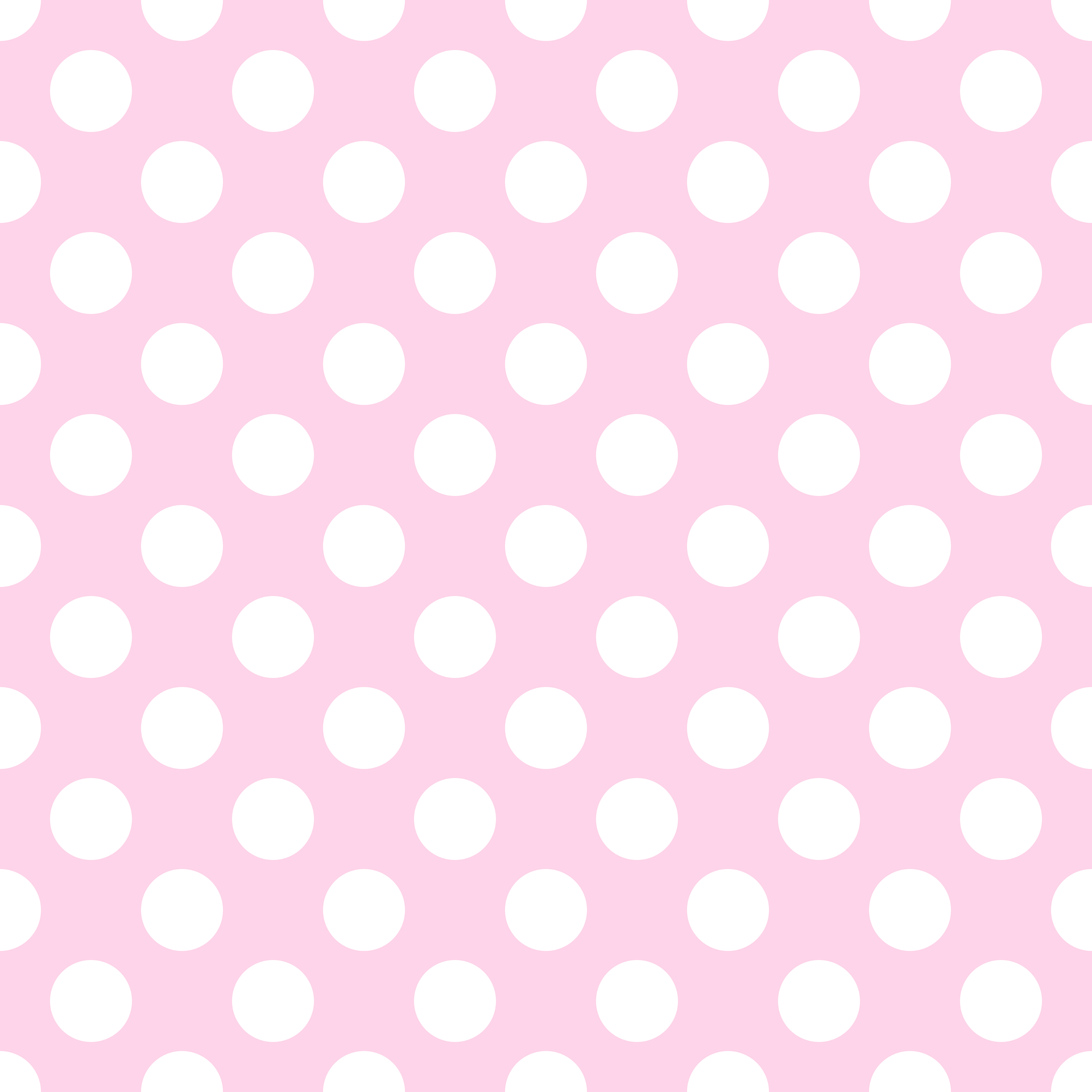 Polka Dot 1 cm Şirin Pembe - Beyaz Puantiye Dekoratif Baskı Kumaş