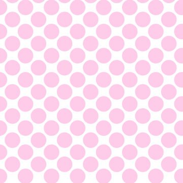 Polka Dot 1 cm Beyaz - Kiraz Pembe Puantiye Dekoratif Baskı Kumaş