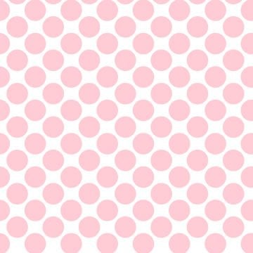 Polka Dot 1 cm Beyaz - Çay Gül Pembe Puantiye Dekoratif Baskı Kumaş