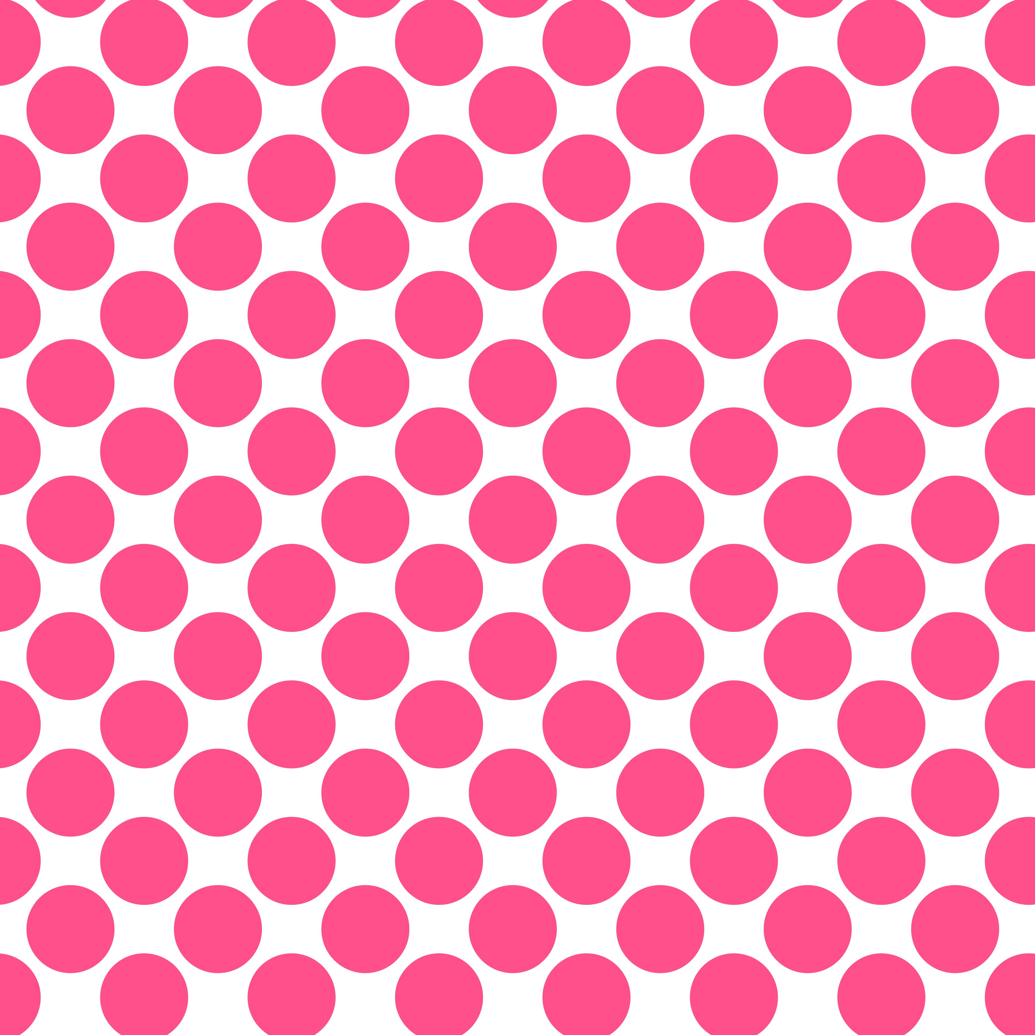 Polka Dot 1 cm Beyaz - Fransız Gül Pembesi Puantiye Dekoratif Baskı Kumaş