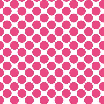 Polka Dot 1 cm Beyaz - Kiraz Pembesi Puantiye Dekoratif Baskı Kumaş