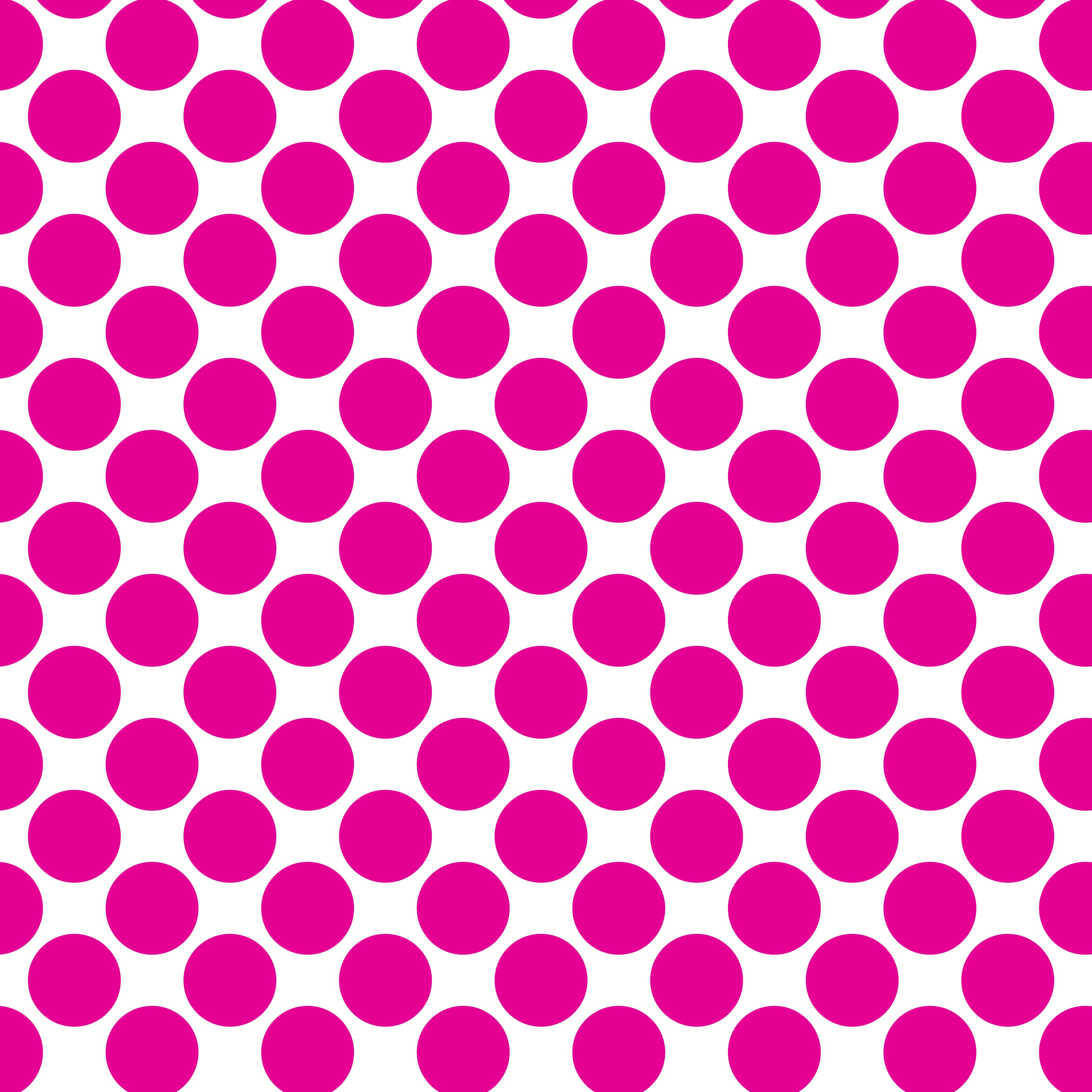 Polka Dot 1 cm Beyaz - Shocking Pembesi Puantiye Dekoratif Baskı Kumaş
