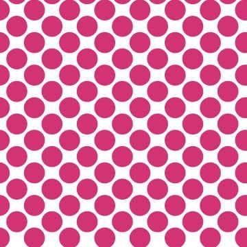 Polka Dot 1 cm Beyaz - Galibarda Pembesi Puantiye Dekoratif Baskı Kumaş