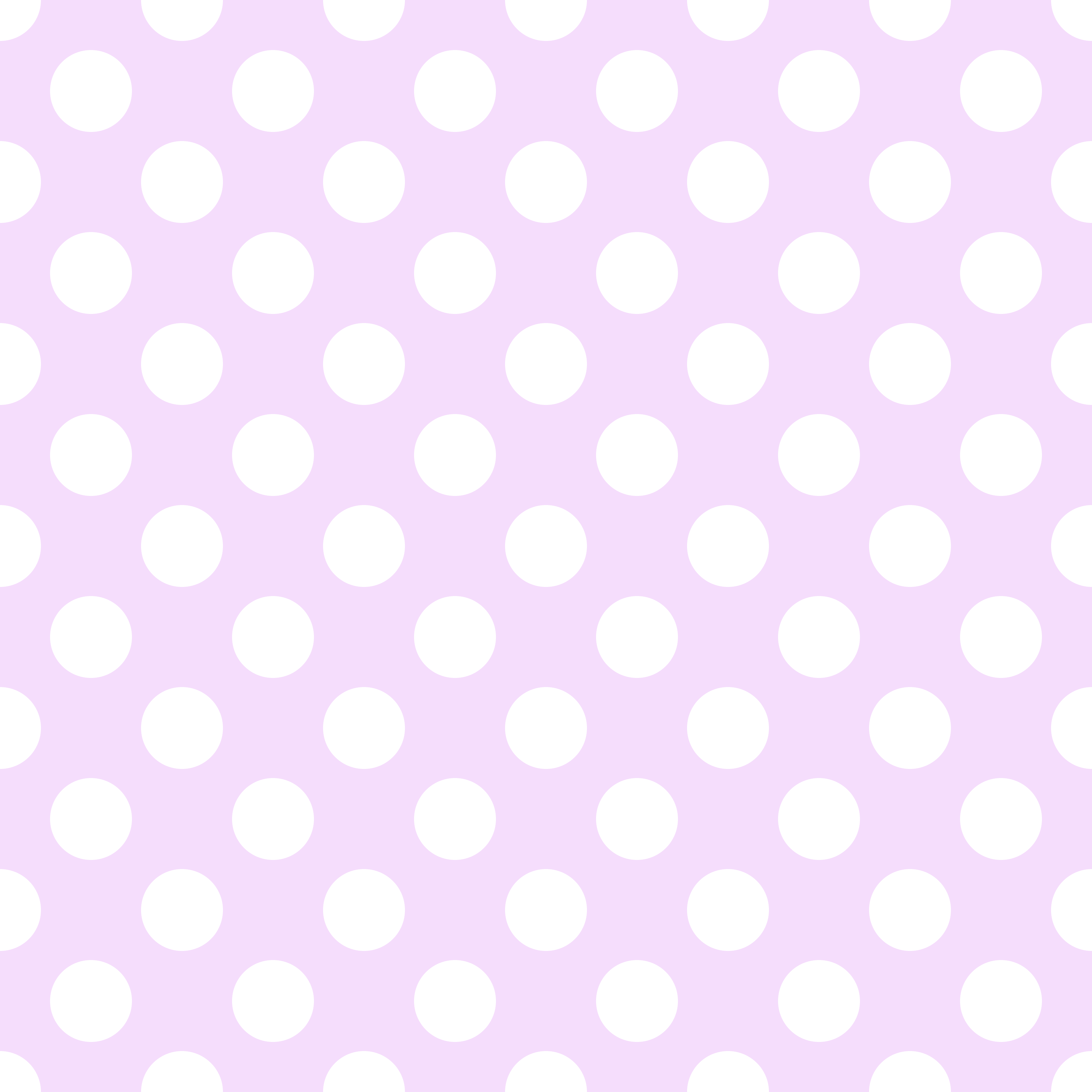 Polka Dot 1 cm Lavender-Beyaz Puantiye Dekoratif Baskı Kumaş