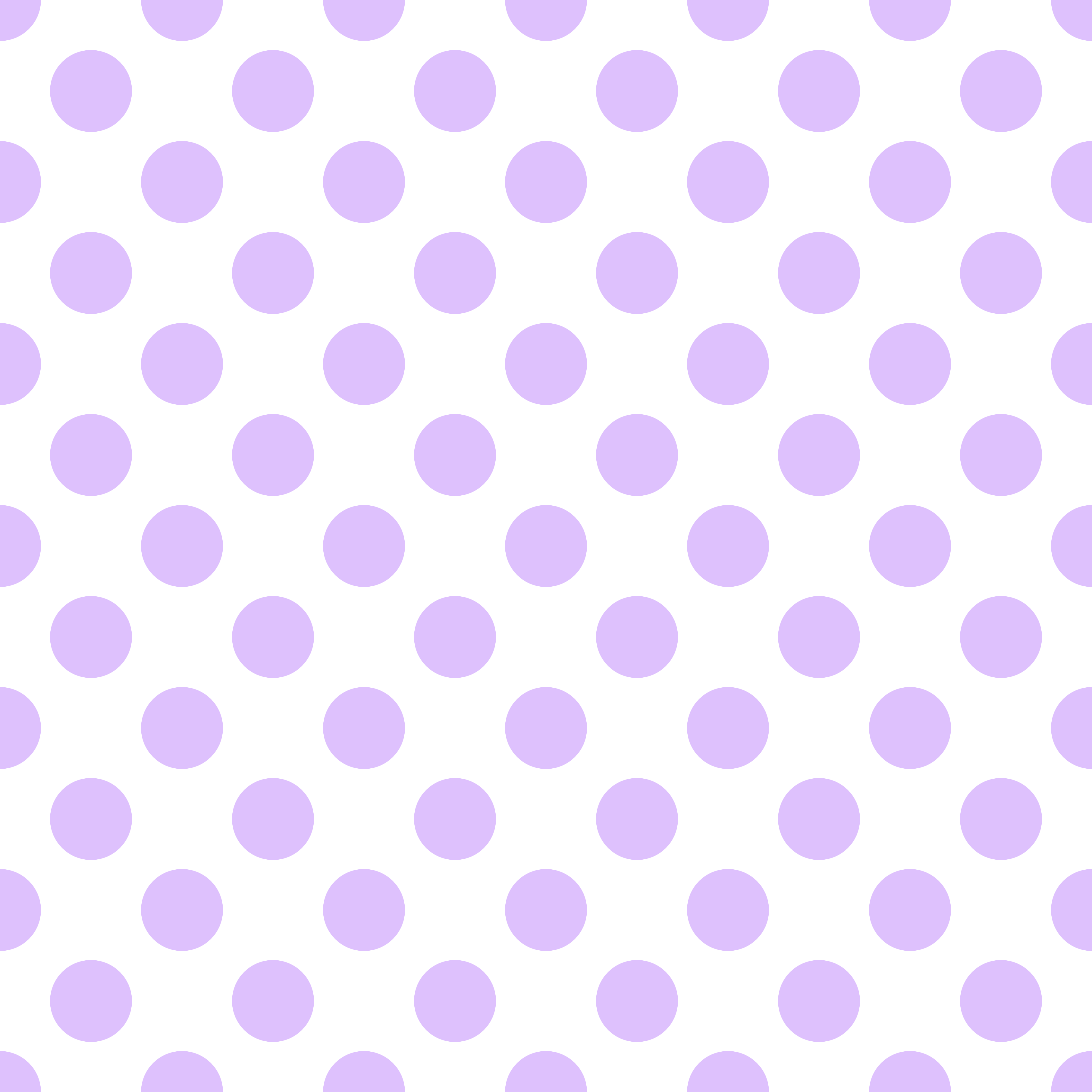 Polka Dot 1 cm Beyaz - Mor Salkım Rengi Puantiye Dekoratif Baskı Kumaş