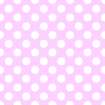 Polka Dot 1 cm Orchid-Beyaz Puantiye Dekoratif Baskı Kumaş