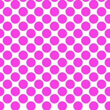 Polka Dot 1 cm Beyaz - Galibarda Puantiye Dekoratif Baskı Kumaş