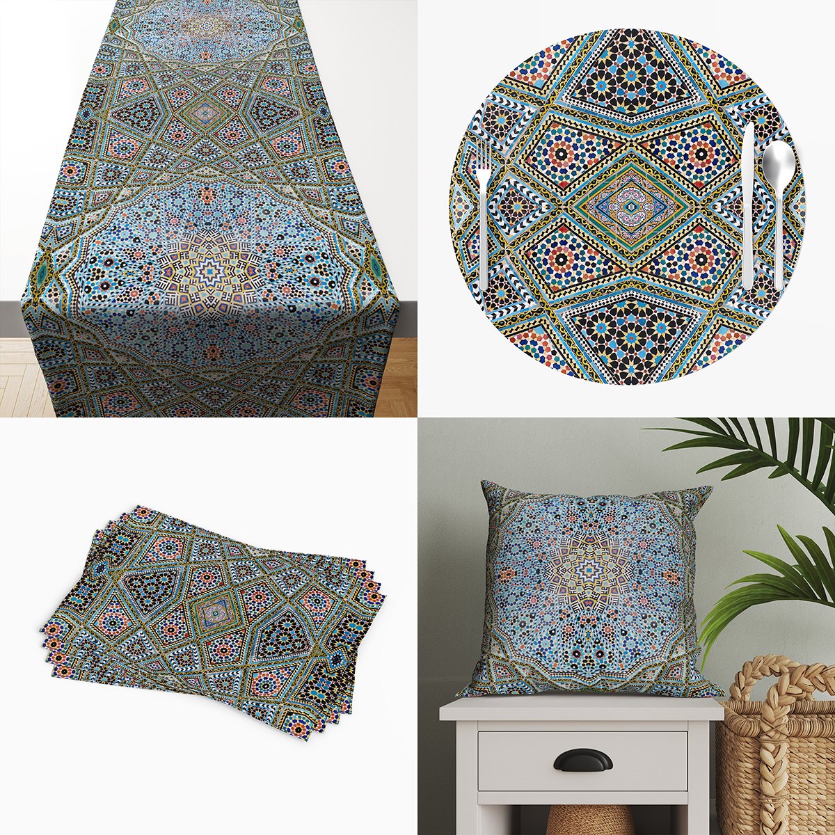 Geometrik İslami Mozaik Ramazan