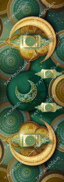 Ramazan Koleksiyonu-Yeşil Sarı Kandilli Runner