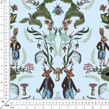William Morris Koleksiyonu-Masalsı Orman Hayvanları ve Çiçekleri