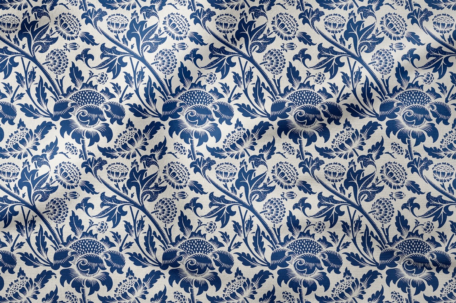 William Morris Koleksiyonu-Vintage Mavi Süsleme