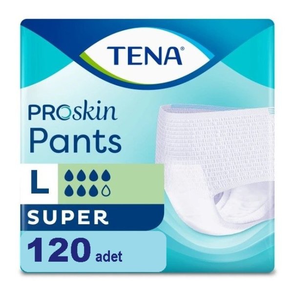 Tena 7 Damla Büyük Boy L Süper Emici Külot 120 Adet