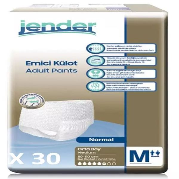 Jender Orta Boy M Emici Külot 30 Adet