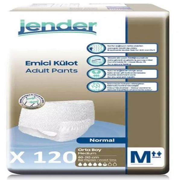 Jender Orta Boy M Emici Külot 120 Adet