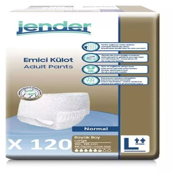 Jender Büyük Boy L Emici Külot 120 Adet