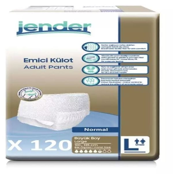 Jender Büyük Boy L Emici Külot 120 Adet