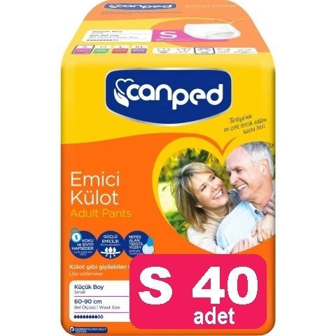 Canped Küçük Boy S Emici Külot 40 Adet