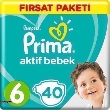 Prima Aktif Bebek 6 Beden Fırsat 40 Adet
