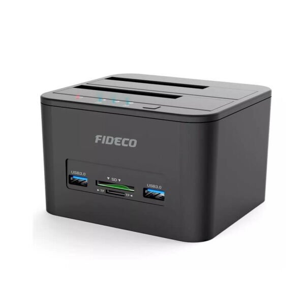 Fideco YPZ04-S2HC - 2.5'' 3.5'' Harddisk HDD SSD Docking Station Kopyalama Klonlama