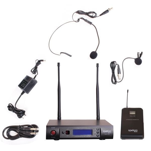 SOLO-100 UHF Dijital Çift Anten Yaka ve Headset Tipi Telsiz Mikrofon