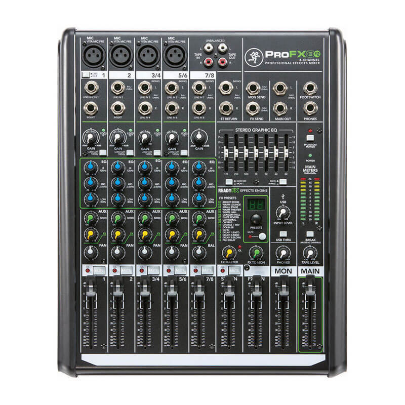 Mackie ProFX8 v2 USB Deck Mixer